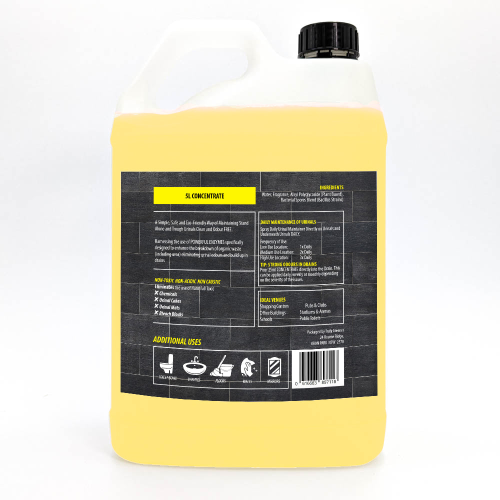 5 Litre Daily Urinal Maintainer Cleaner Deodorizer  CONCENTRATE ($2.40 per Litre Ready2use)