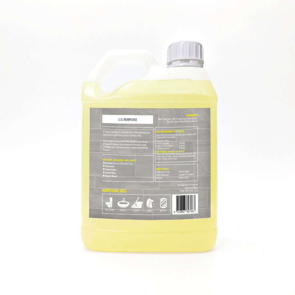 2.5 Litre Daily Urinal Maintainer Cleaner Deodorizer ready2use ($15.98 per Litre Ready2use)